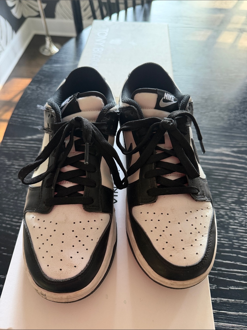 Nike Low Retro Dunk Panda Black and White Athletic Sneaker